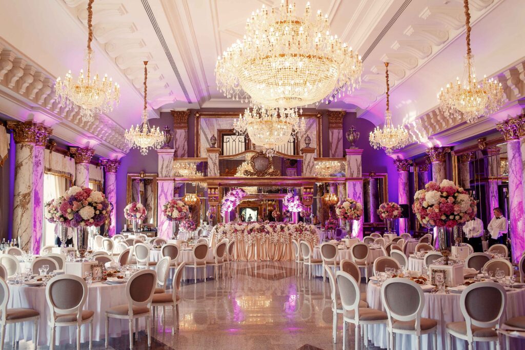 luxurious-dinner-hall-with-large-crystal-chandelier (1)
